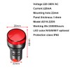 Gebildet Pack of 10 22 mm Indicator Light 220-380 VAC