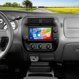 7" Double Din Car Radio Stereo Upgrade for 1998-2006 Ford Ranger Touch Screen Head Unit Car Stereo Android 13 Wireless & Wired Carplay Android Auto GPS Navigation/SWC/Backup Camera+MIC,2+32G