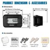 Runleader Digital Maintenance Hour Meter,AC/DC 5V to 277V for ZTR
