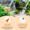 132GPH Manual Aquarium Gravel Cleaner, Fish Tank Siphon Vacuum Cleaner
