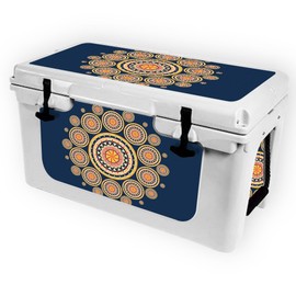 MightySkins (Cooler Not Included) Skin Compatible with RTIC 45 Cooler (2017 Model) - Summer Mandala | Protective, Durable, and Unique Vinyl Decal wrap Cover | Easy to Apply | Made in The USA