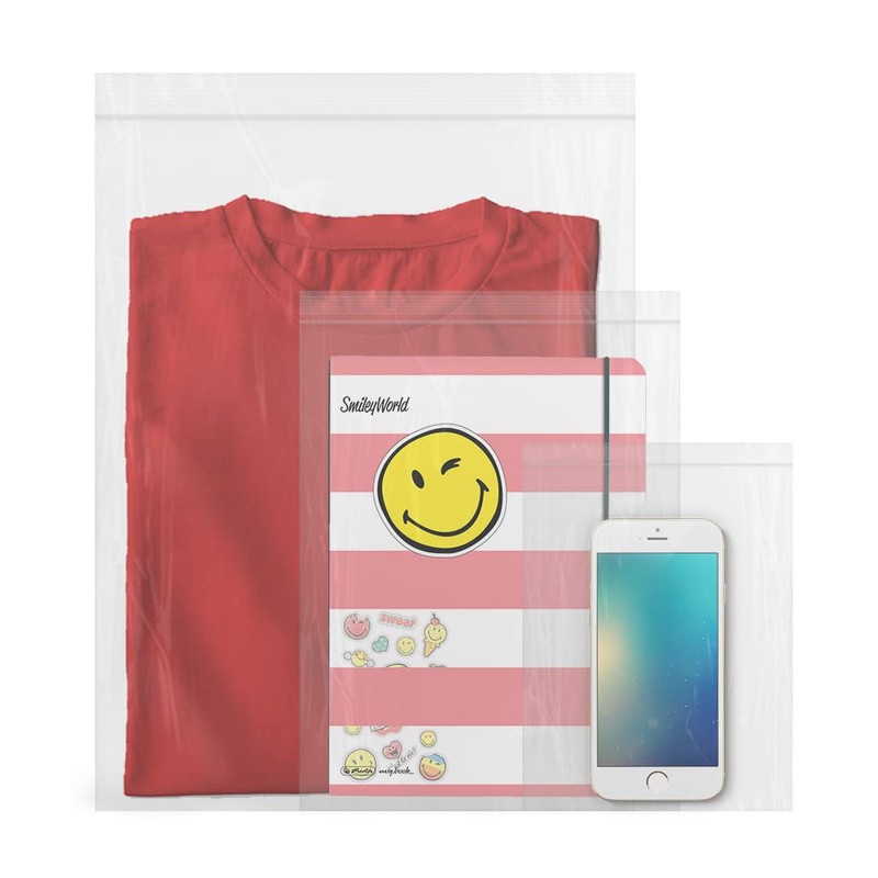 Airtight Plastic Clear Bags Ideal for Freezing Food, Document Storage,