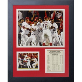 Legends Never Die 2002 Los Angeles Angels of Anaheim Champions Framed Photo Collage, 11 by 14-Inch