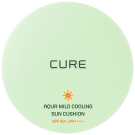 Kim Jeong-moon Aloe Cure Aqua Mild Cooling Sun Cushion 25g (SPF50+) Sunpact Tone-up Sun Cushion / 김정문알로에 큐어 아쿠아 마일드 쿨링 선쿠션 25g(SPF50+) 썬팩트 톤업 선쿠션