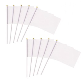 ZERONOWA Hand Flags, Mini Cheering Flags, Solid Color Hand Flags, Handmade Flags, Watching Sports, Cheering, Events (20)