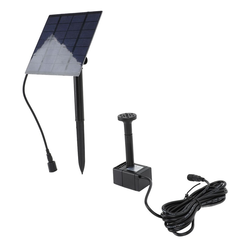 Solar Powered Water Pump Kit Powerful Jet Watering Pond Pump