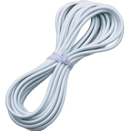 Huouo 1/4" Elastic Bungee Shock Cords, 25 Feet Marine Grade Kayak Heavy Stretch String Rope & Tie Down Trailer Straps for DIY Projects White