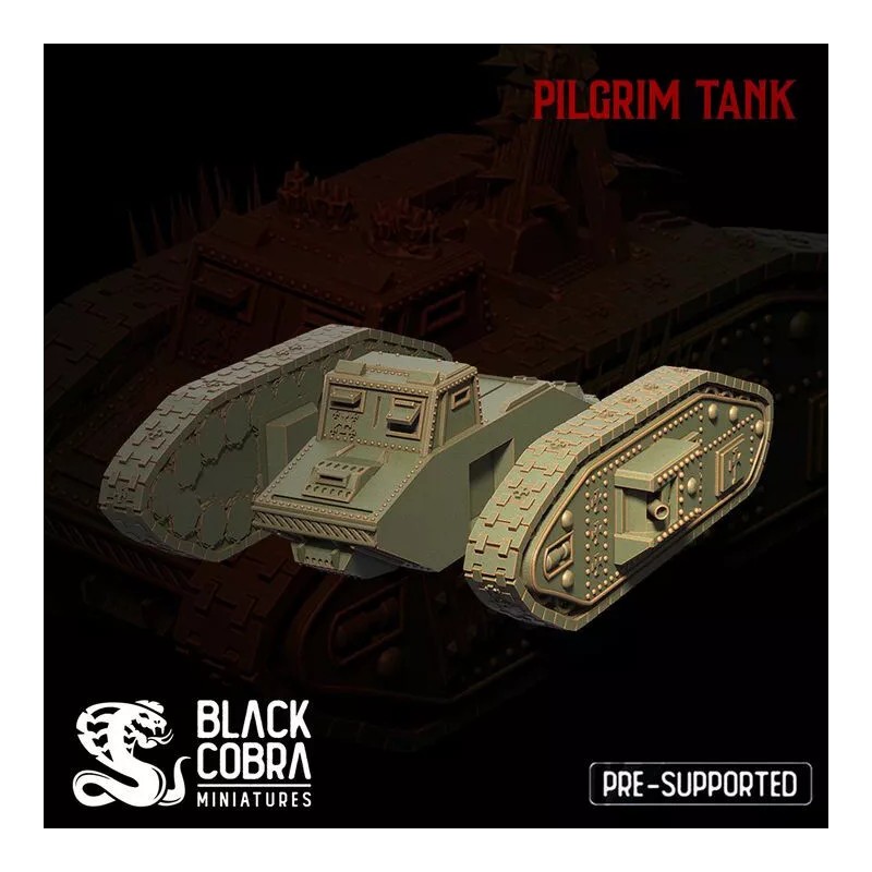 Trench Crusade Terrain - Pilgrim Tank B (cannon variant)