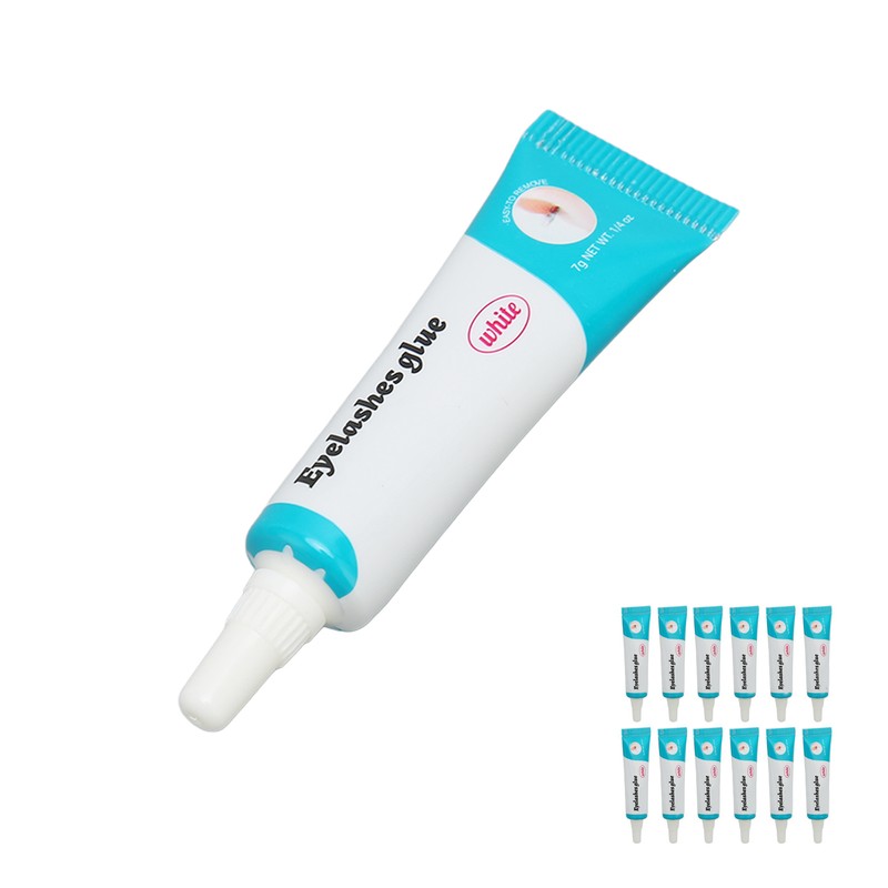 12PCS False Eyelash Glue Waterproof Fast Dry Lasting Maintenance Transparent