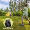 Ebrima Disc Golf Retriever, 10Ft Extendable Disc Golf Pole with