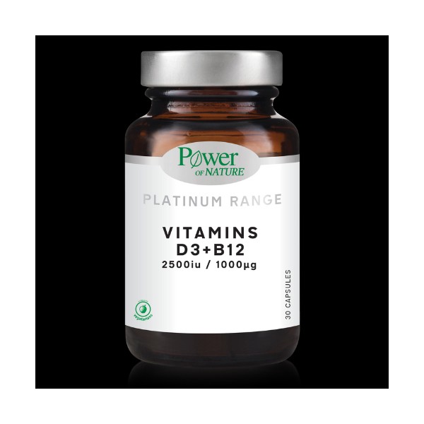 Power of Nature Platinum Range Vitamins D3 2500IU & B12