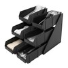 SNKOURIN 6 Compartment Serve Condiment Bin, 3-Tier Self Serve Countertop