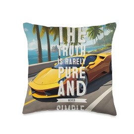 The Truth Is Rarely Pure Never Simple Dad Gift Mom Gift Throw Pillow