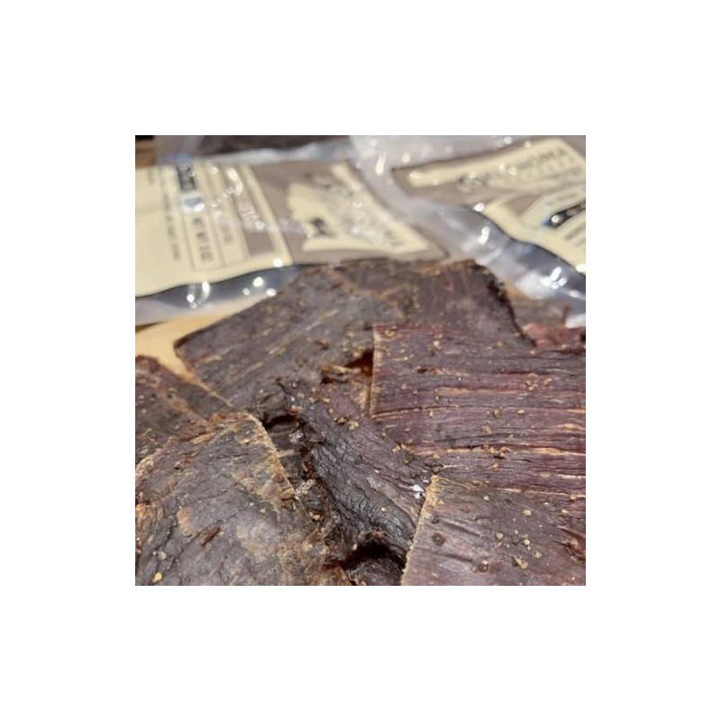 Old Fashioned Peppered Beef Jerky - No Frills Tough and