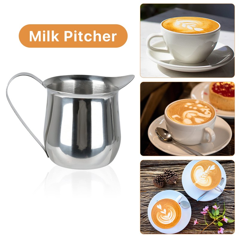 Sugar and Creamer Set, Coffee Serving Set, Stainless Steel Latte