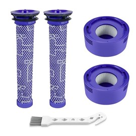 4 Pack Vacuum Filter Replacement Kit for V7, V8 Animal and V8 Absolute Cordless Vacuum, 2 Pre Filter, 2 Post Filter, Replaces Part # 965661-01 & 967478-01
