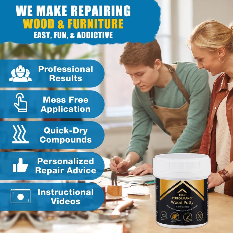 Deuvuo Red Oak Wood Filler, High-Performance Red Oak Wood Putty