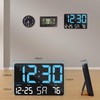 SZELAM Digital Clock Large Display,11.5" Digital Wall Clock with Remote