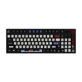 INLAND MK Pro V3 Ocean Wireless Mechanical Keyboard, 95% Layout VIA Custom Keyboard, IPS Display PBT Keycaps Hot Swappable Huano Brown Switches RGB Backlit 2.4GHz/USB-C/BT5.0 Gaming Keyboard