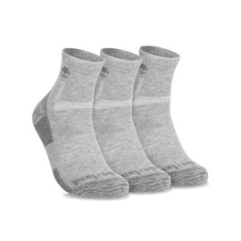 Timberland Mens Hiking Socks, Wool Socks, Winter Socks, Cushioned Low Cut Quarter Socks with Arch Support (Size Medium & Large, Multiple Colors; 3 Pairs)