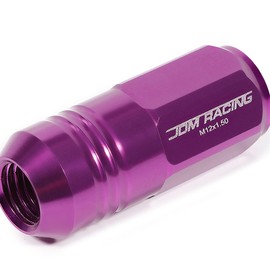 DNA MOTORING LN-ZTL-9020-15-PP 20Pcs Closed End Design M12 x 1.5 Aluminum Alloy Wheel Lug Nuts + Deep Drive Extension Adapter, 20mm OD/50mm Height (Purple)