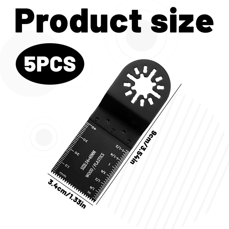 Multi Tool Blades,5 PCS Multitool Blades, Oscillating Saw Blades,Multitool Blades,Multi