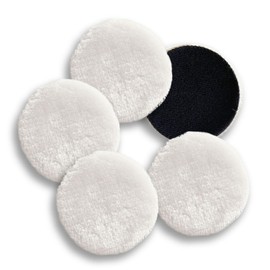E-enemo Wool Buff 4.9 inches (125 mm) Wool Buff Set of 5 x Felt Buff for Polishing and Finishing
