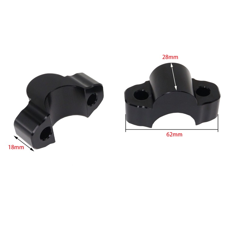 1 Pair Motorcycle Handlebar Risers Clamp Aluminum Alloy Risers Mount