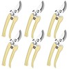 Chumia 6 Pcs Garden Flower Shears Pruning Scissors Heavy Duty