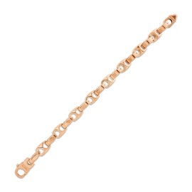 Balimas 9.5 MM NEW HEAVY BIKER TUNGSTEN CARBIDE ROSE GOLD BRACELET (002) - FREE S&H ! - 8"