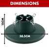 MTS Christmas Tree Stand for Real Trees - Adjustable Trunk