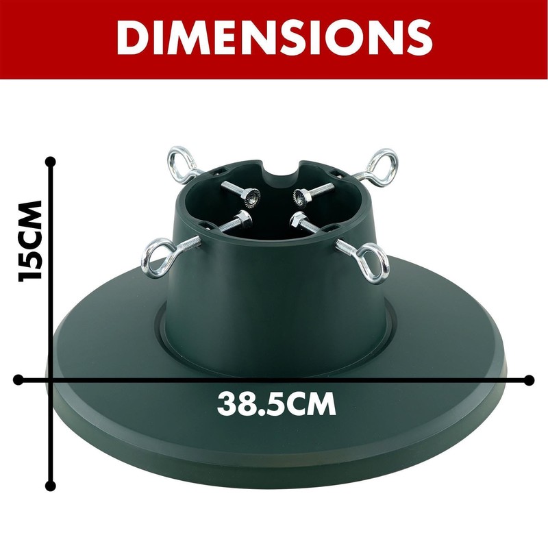 MTS Christmas Tree Stand for Real Trees - Adjustable Trunk