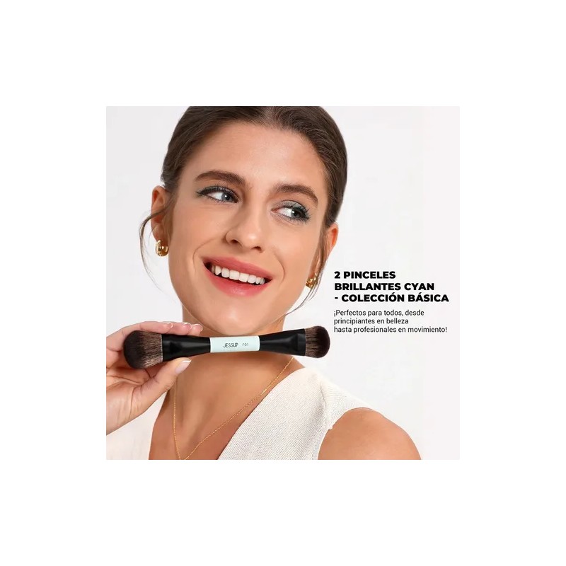 Jessup Kit 2pz Brocha De Maquí De Doble Punta Multiuso,t502