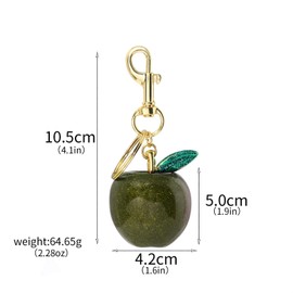 Disengor Apple Bag Charm Keychains - Cute Women purses and Tote Bags Jewelry Accessories - Unique Gifts for Mothers Day,Valentines Day,Birthday,Christmas
