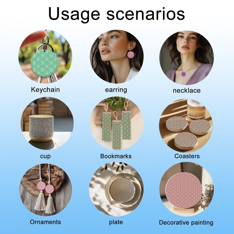 CHGCRAFT Fish Scales Polymer Clay Texture Sheets Silicone Texture Stamp