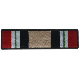 Iraq War Service Ribbon 4 Inch Embroidered Patch IV4162 F3D28Z