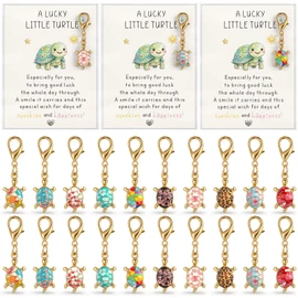 Kenning 20 Travel Sea Turtle Keychain Bulk Lucky Little Turtle Charm Gift