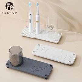 Modern Home Diatomaceous Earth Sink Tray - Water-Resistant Sink Caddy for Efficient Organization and Quick Drying