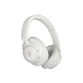 1MORE HQ31 Over-Ear Bluetooth Headphones, Hybrid Active Noise Cancelling Headset, Hi-Res Audio, On-Ear Earbuds, Wired Mode Available, Multipoint Connection, 90 Hours Playtime (White)