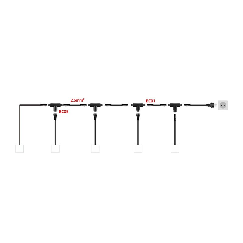 Betteri BC01 microinverter AC serial connector BC01 Socket Input (BC01C-T)