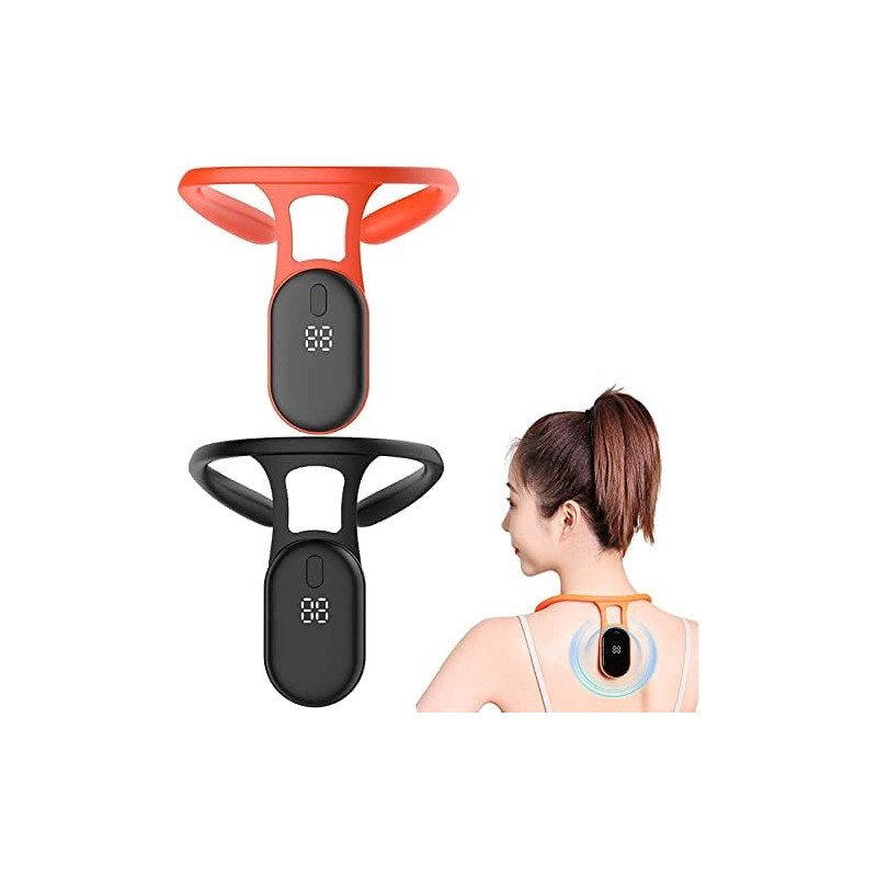 Mericle Ultrasonic Portable Lymphatic Soothing Body Shaping Neck Instrument (Black+Orange,one