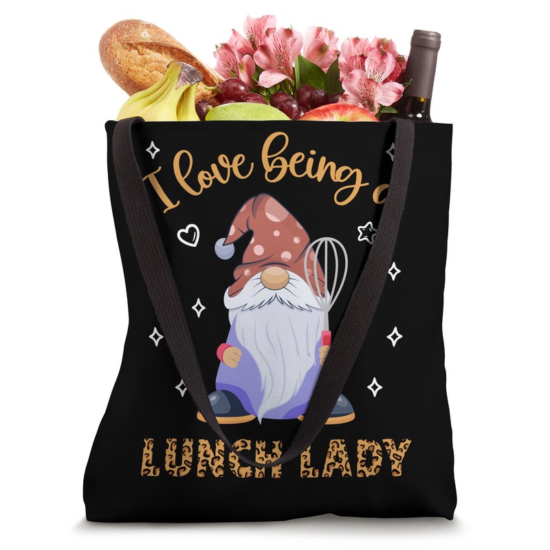 I Have Being A Lunch Lady With Leopard Pattern Tote