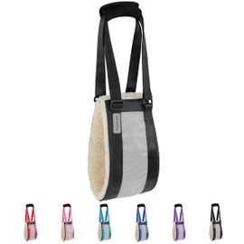 TiereCare Dog Lift Sling Support Harness Hip Back Legs Lifting for Elderly Disabled Joint Injuries Canine Aid Adjustable Reflective Pet Dog Portable Black