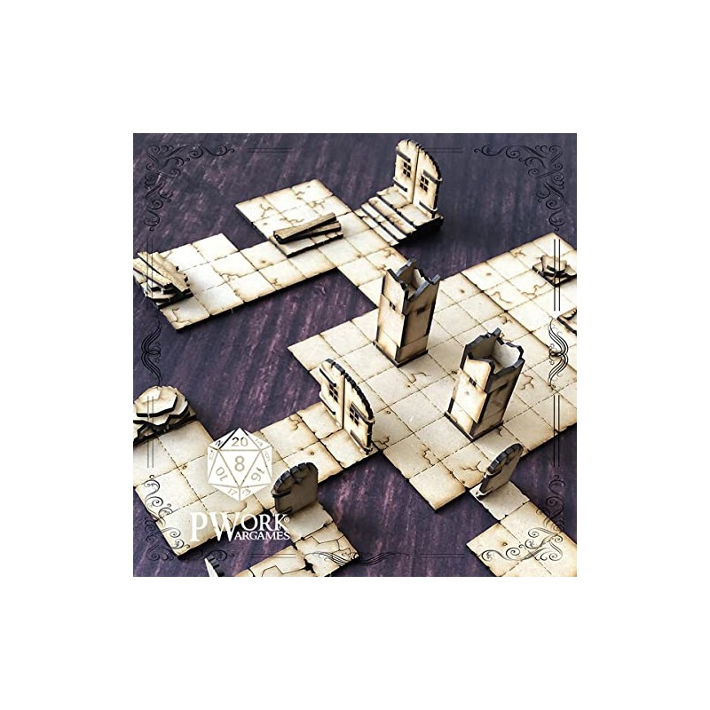 Pwork Wargames The Dungeon - 3D Tactical Maps RPG Fantasy