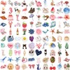 Pack of 100 Aesthetic Sticker Set - Summer Watercolour Stickers,