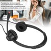 RJ9 Phone Headset Built in HD Microphone Binaural Office Headset