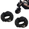 2 Pcs Stroller Wheel Protectors Black Dustproof Stroller Wheelchair Tire
