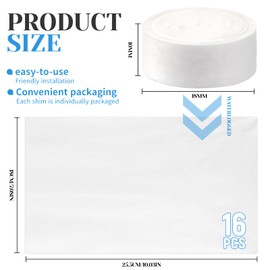 16-Pack 18mm Replacement Pads for Automatic & Mechanical Leak Detectors - Compatible with Under-Sink Reverse Osmosis Water Filtration Systems"
