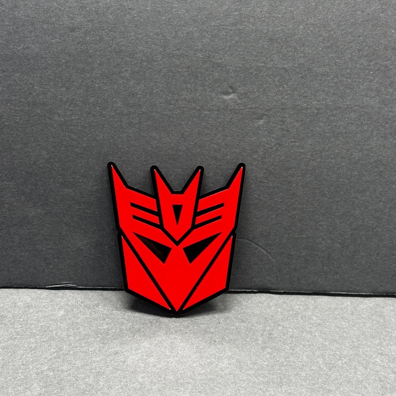 UsaStandard 2x Decepticon Transformer Mask Car Fender Badge Acrylic Emblem