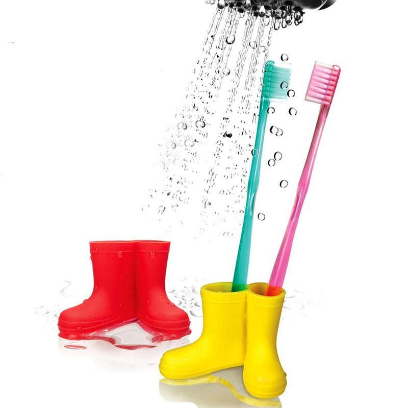 Zahnbuerstenhalter Gummistiefel - Gelb